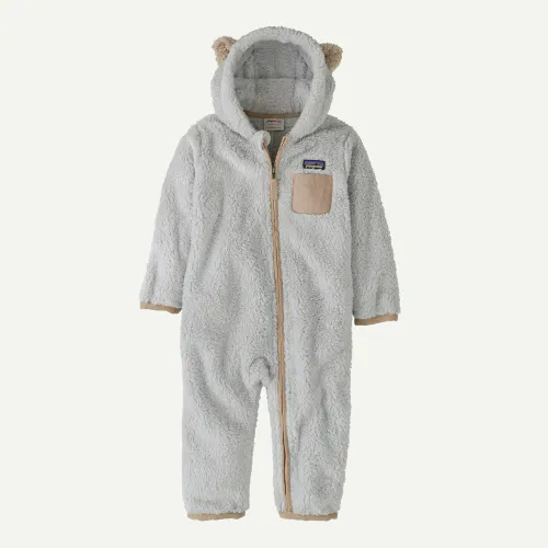 Patagonia Baby Furry Friends Fleece Bunting, Crisp Grey