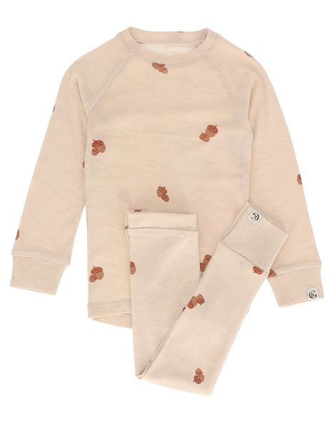 Hovedbilde Gullkorn Idde ullsett til barn - beige 