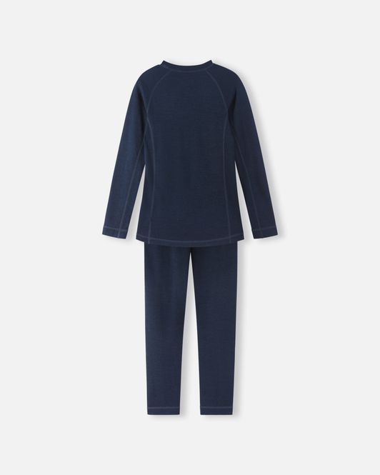 Hovedbilde Reima Taitoa ull/bambus sett til barn - navy