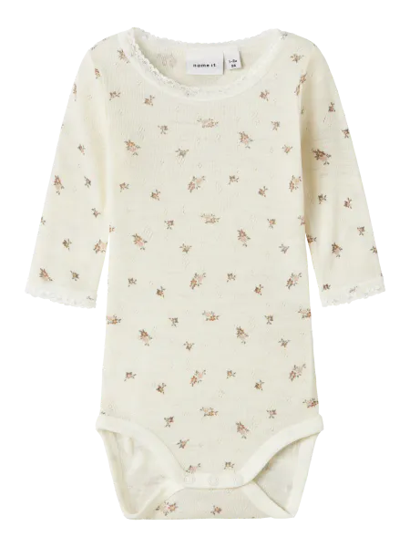 Hovedbilde Name It Wang ull body til baby small flower AOP - ...