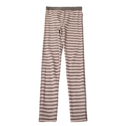 Joha Stripe ull leggings kids - pink stripe