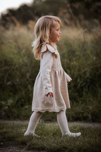 Fliink Alilly strikkekjole til barn - sandshell