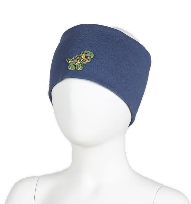 Hovedbilde Kivat Dinosaur pannebånd til barn - jeansblå