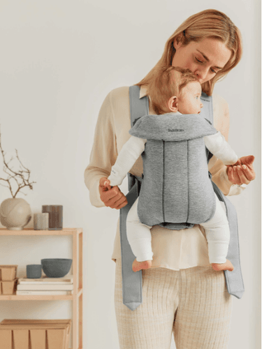 Babybjørn Bæresele Mini 3D jersey - lysegrå 