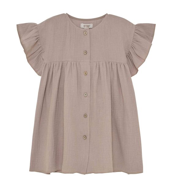 Hovedbilde Huttelihut Muslinkjole til jente - moon rock