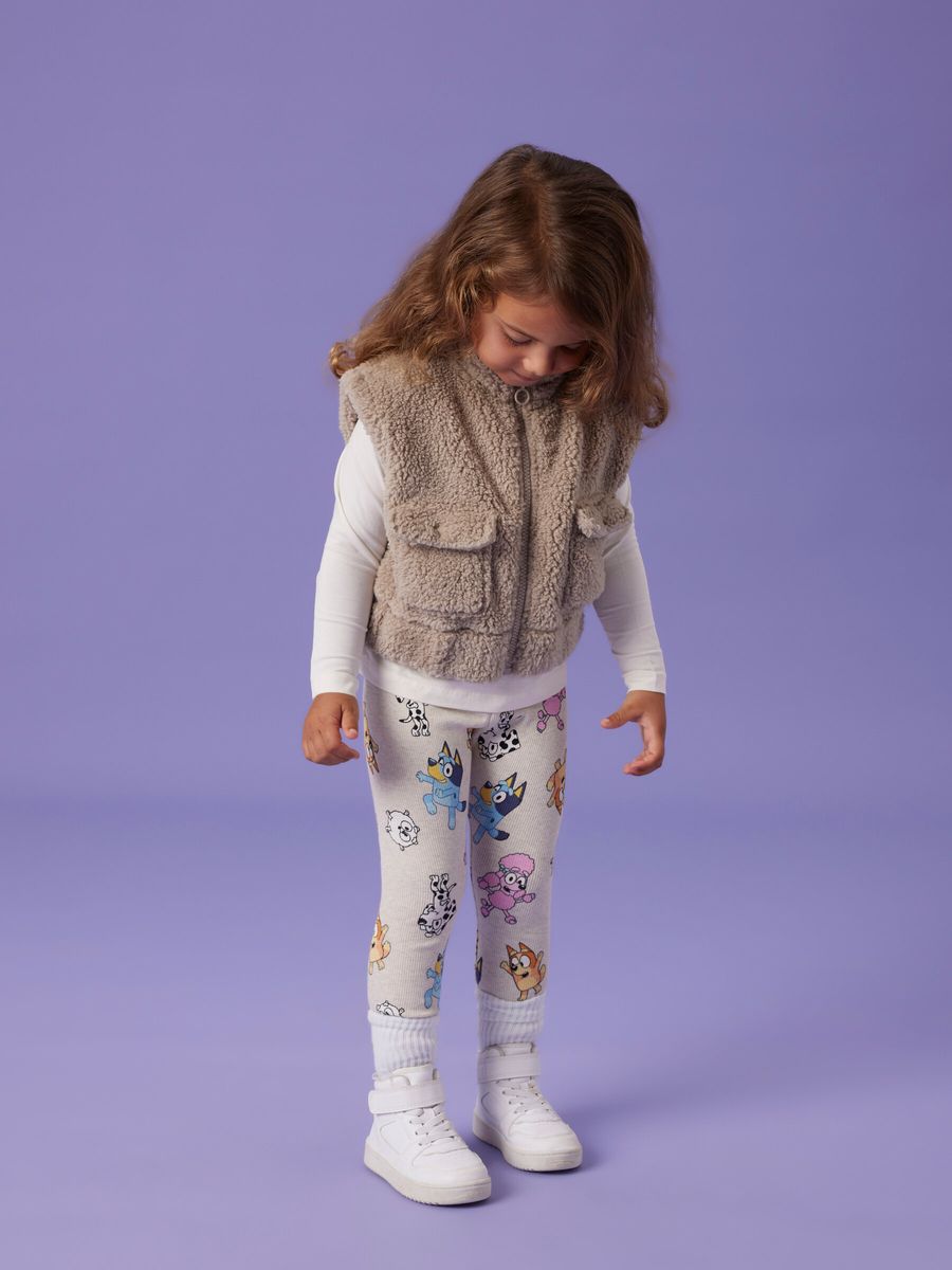 Name It Nina Bluey leggings til barn - peyote melange