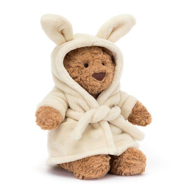 Hovedbilde Jellycat Bartholomew Bear Bathrobe 26 cm - toffee