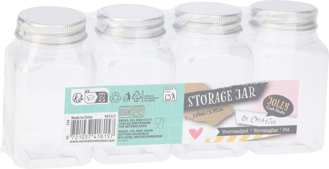 Hovedbilde Oppbevaringsbokser til småting - 4 pk 