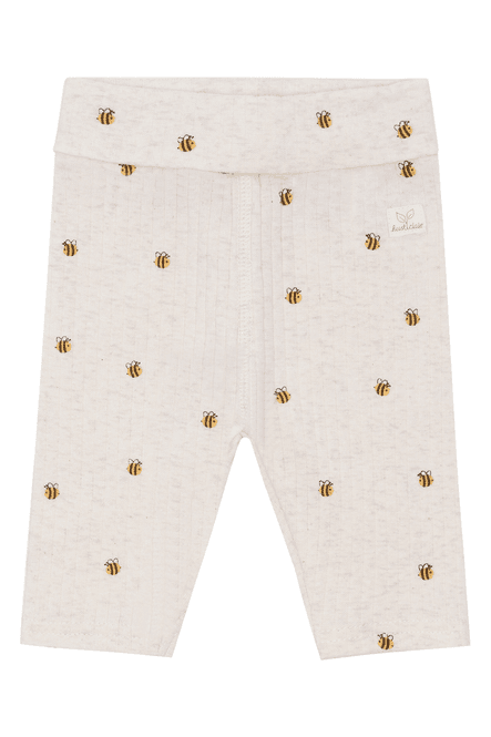 Hovedbilde Hust & Claire Luca Bee bukse til baby - ochre