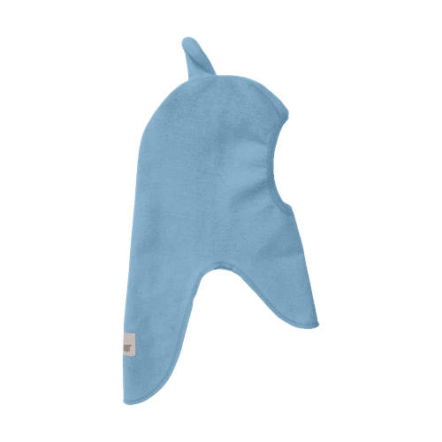Huttelihut Bear balaclava bomullsfleece - windward blue