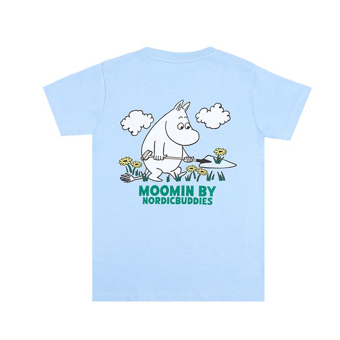 Hovedbilde Moomin T-skjorte til barn, Mummitrollet i hagen, ...