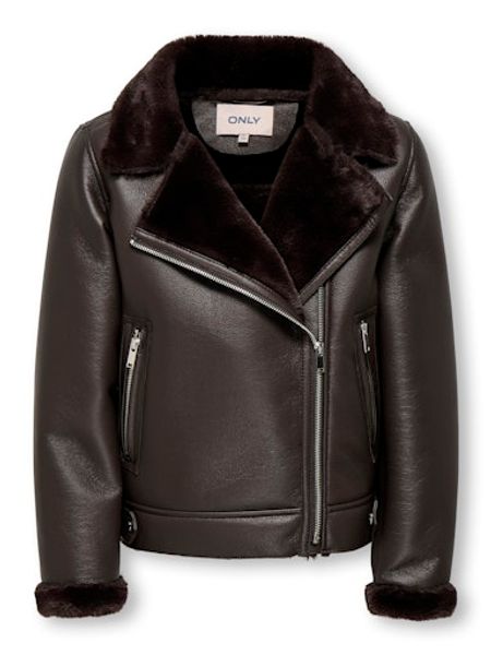 Hovedbilde Kids Only Tarry Skinnjakke med pels til barn - ...