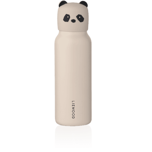 Liewood Falk Panda vannflaske med lokk 350 ml - Sandy