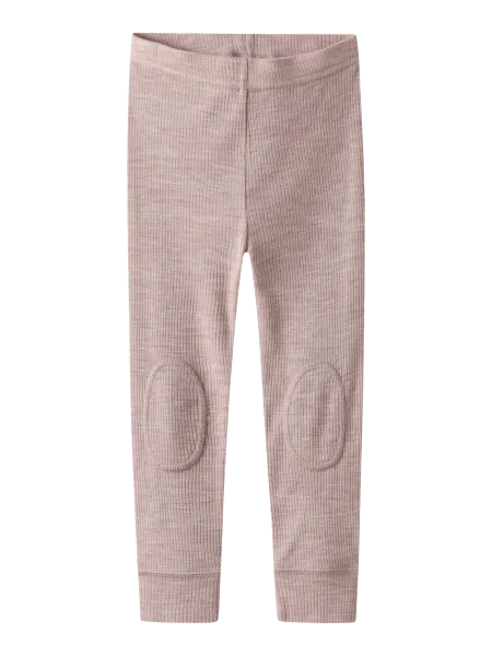 Hovedbilde Name It Wax ribbet ull leggings til barn - shadow ...