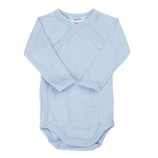 Hovedbilde Joha Rib Merinoull omslagsbody til baby  - ...