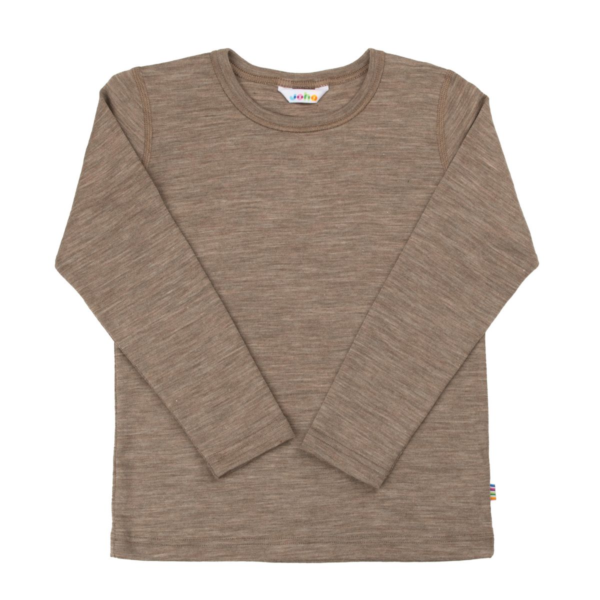 Joha ull/silke melange kids trøye - beige 