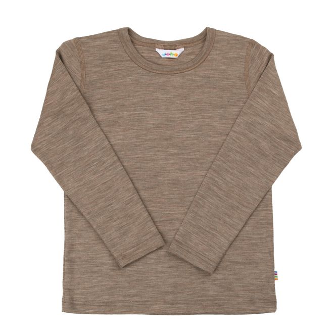 Hovedbilde Joha ull/silke melange kids trøye - beige 