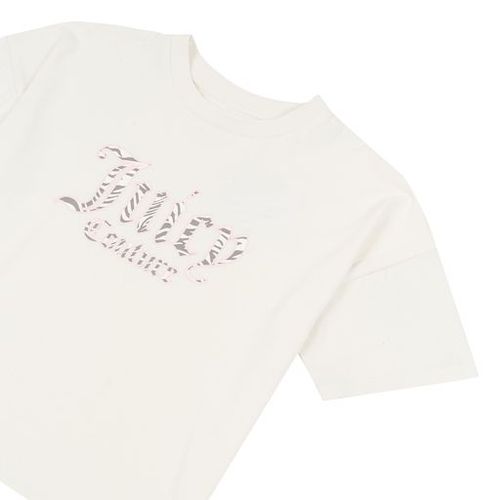 Juicy Couture Tiger T-skjorte & Fleece shorts sett - Vanilla Ice