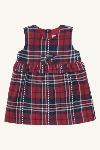 Hust & Claire Katinka Heart check kjole - more navy