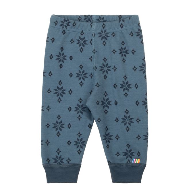 Hovedbilde Joha Ice Crystal ull/bomull leggings - blå