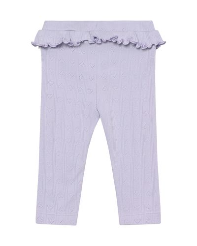 En Fant Pointelle legging til baby - purple heather