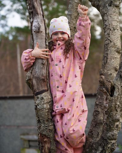 Kattnakken Helårsregndress Hagl - rosa krystall