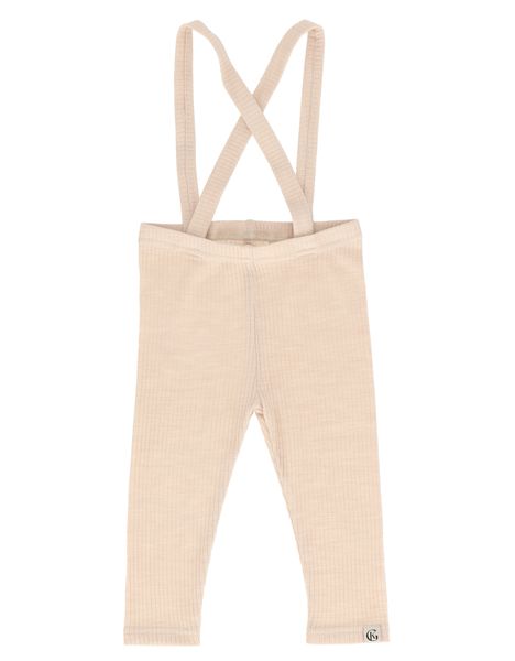 Hovedbilde Gullkorn Chalk ull selebukse til baby - beige