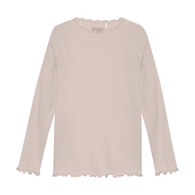 Hovedbilde Huttelihut Rib longsleeve til barn - sepia rose