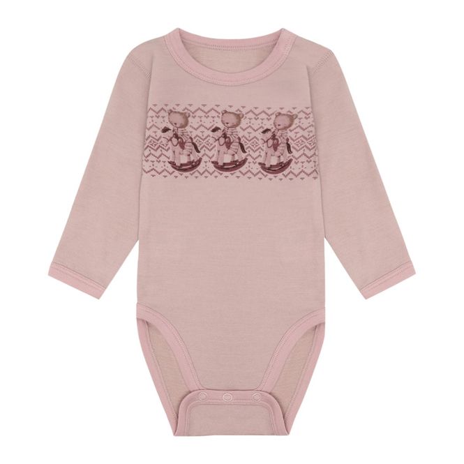Hovedbilde Hust & Claire Baloo Teddy ull/bambus body - dusty ...
