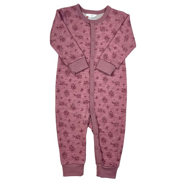 Hovedbilde Blinke Rose ull/bambus heldress - floral pink