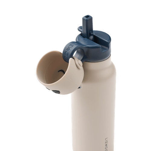 Liewood Falk Panda vannflaske med lokk 350 ml - Sandy