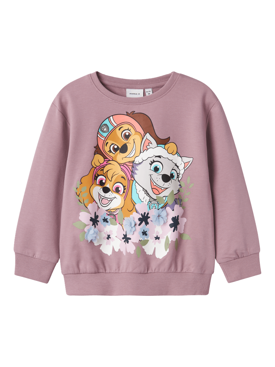 Name It Jura Paw Patrol genser - elderberry