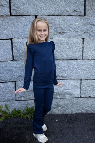 Vilje & Ve Dis ull/bambus genser - midnight navy