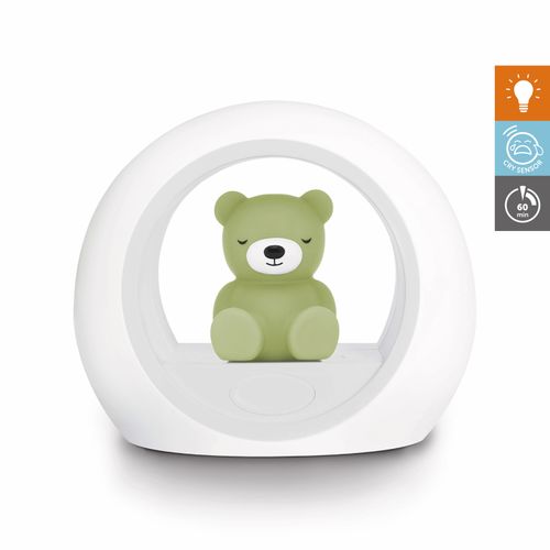 Zazu Billy the bear nattlampe - green