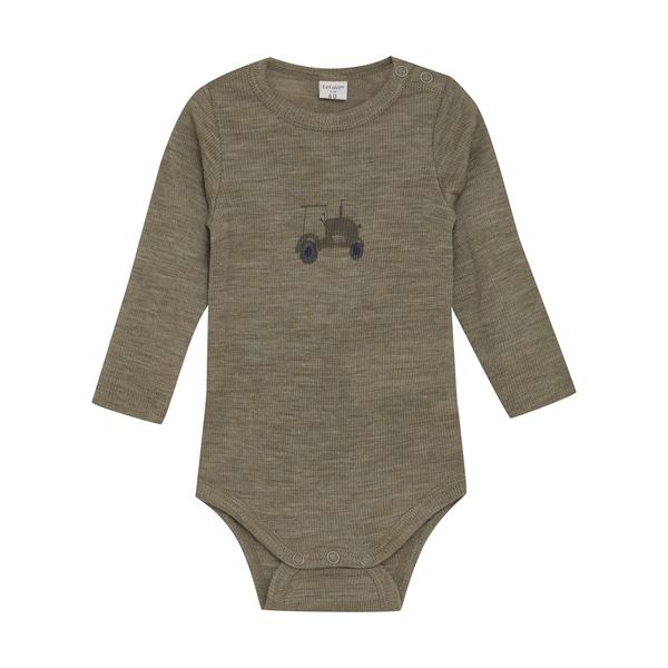 Hovedbilde CeLaVi Solid Ullbody til barn - Dusky Green