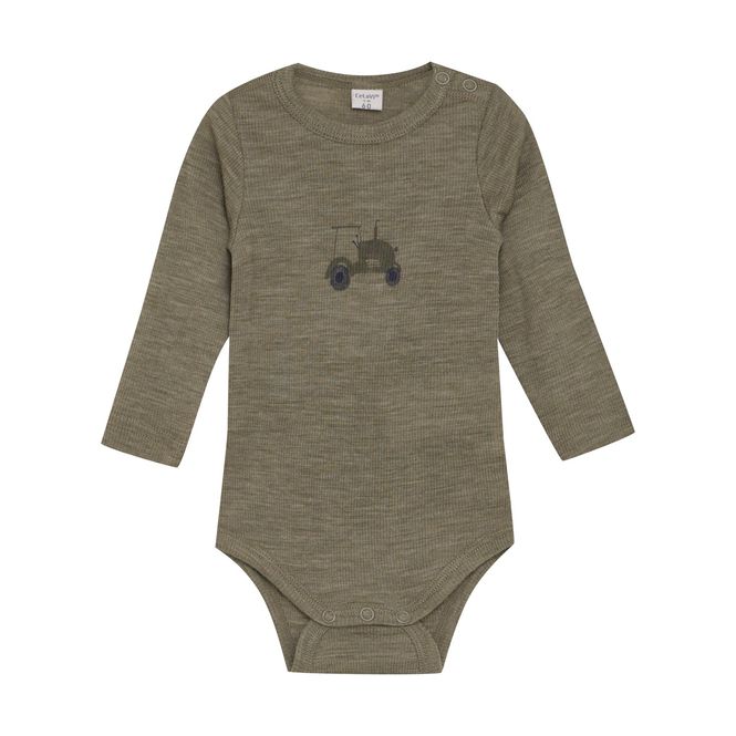 Hovedbilde CeLaVi Solid Ullbody til barn - Dusky Green