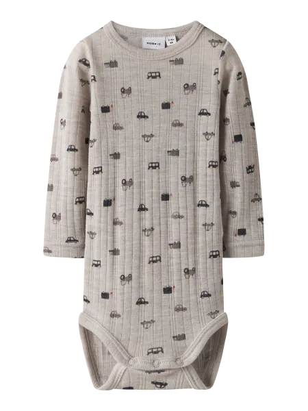 Hovedbilde Name It Wang ullbody til baby small cars AOP - ...