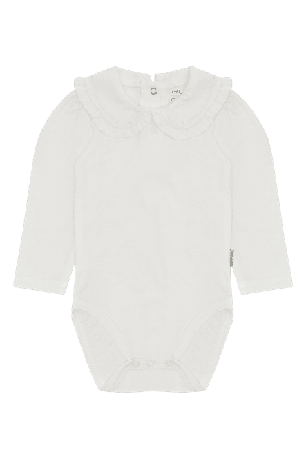 Hovedbilde Hust & Claire Britt kragebody til baby - sugar