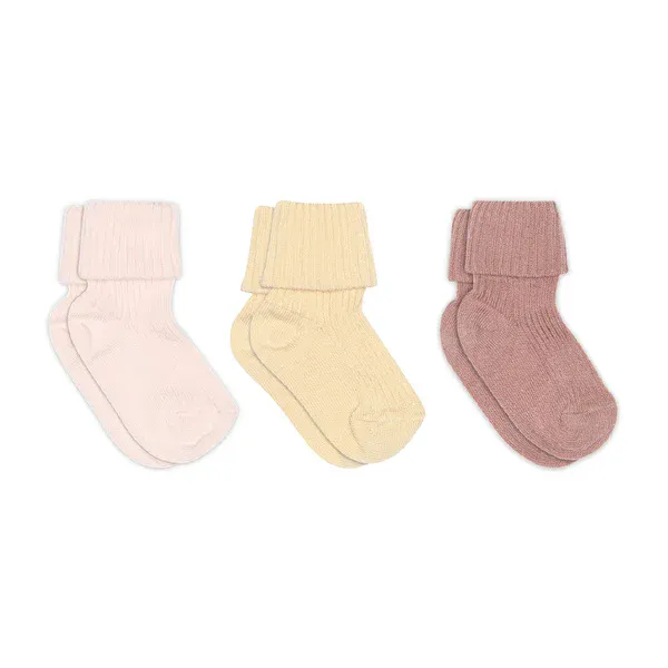 Hovedbilde MP Rib 3pk bomullsokker - woodrose