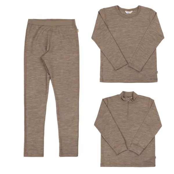 Hovedbilde Pakkedeal - Joha ull/silke melange kids - beige