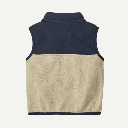 Patagonia Baby Micro D™ Snap-T® Fleece Vest, Weathered Stone