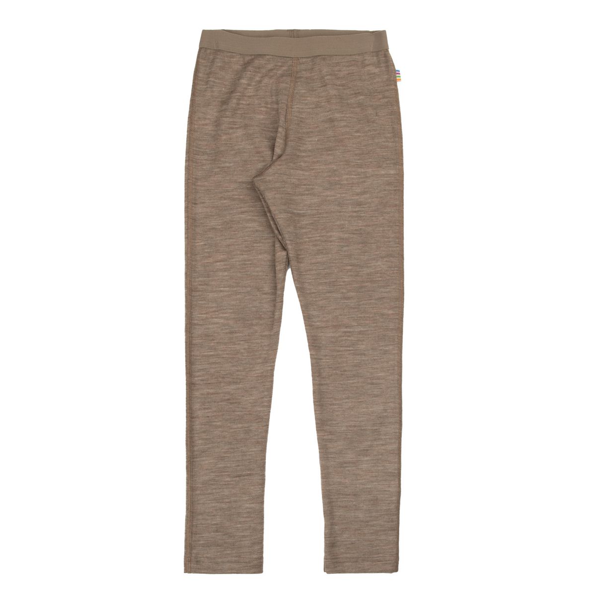 Joha ull/silke melange kids leggings - beige 