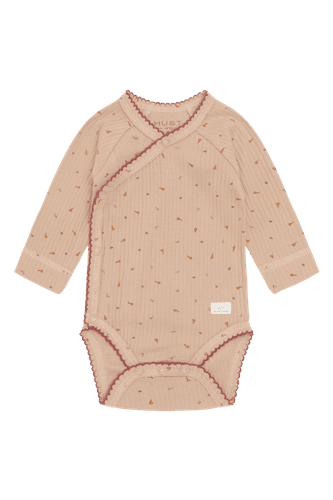 Hust & Claire Baba Letter AOP omslagsbody til baby - rugby tan