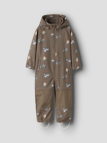 Name It Falfa Farm softshelldress til barn - walnut