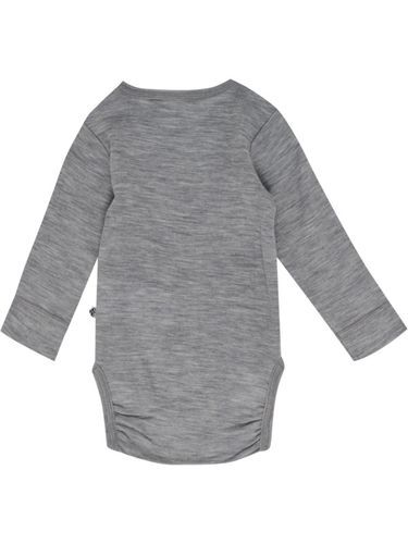 Hummel Mini ull rib body - grey melange