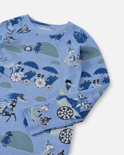 Reima Moomin Trivsam ull/bambus sett - airy blue