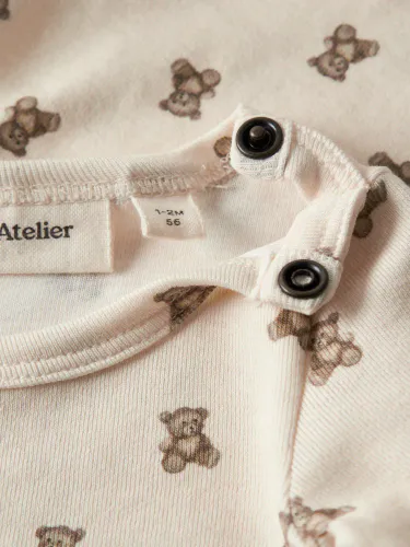 Lil'Atelier Gayo Teddybear slim body til baby - turtledove