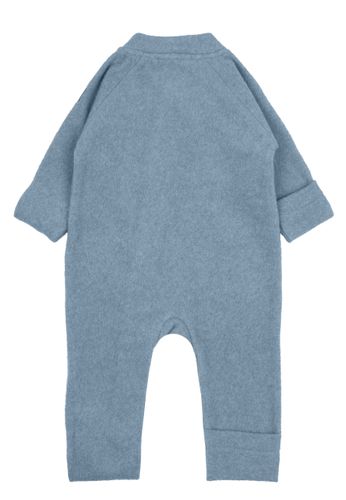 Mikk-Line Bomullsfleece heldress til baby - faded denim