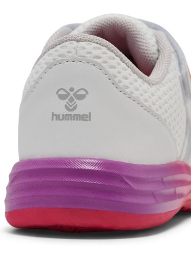 Hummel Multiplay Flex joggesko med borrelås til junior - white/pink