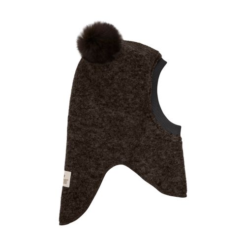 HUTTELiHUT Bigbear ull balaclava m/alpakka dusker - dark brown